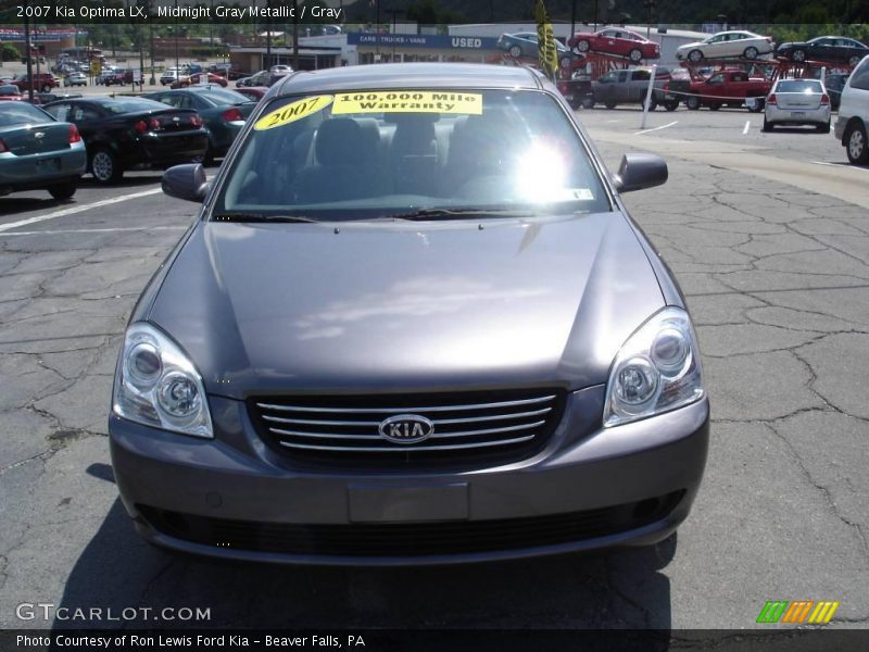 Midnight Gray Metallic / Gray 2007 Kia Optima LX