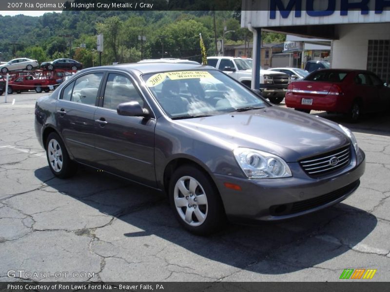 Midnight Gray Metallic / Gray 2007 Kia Optima LX