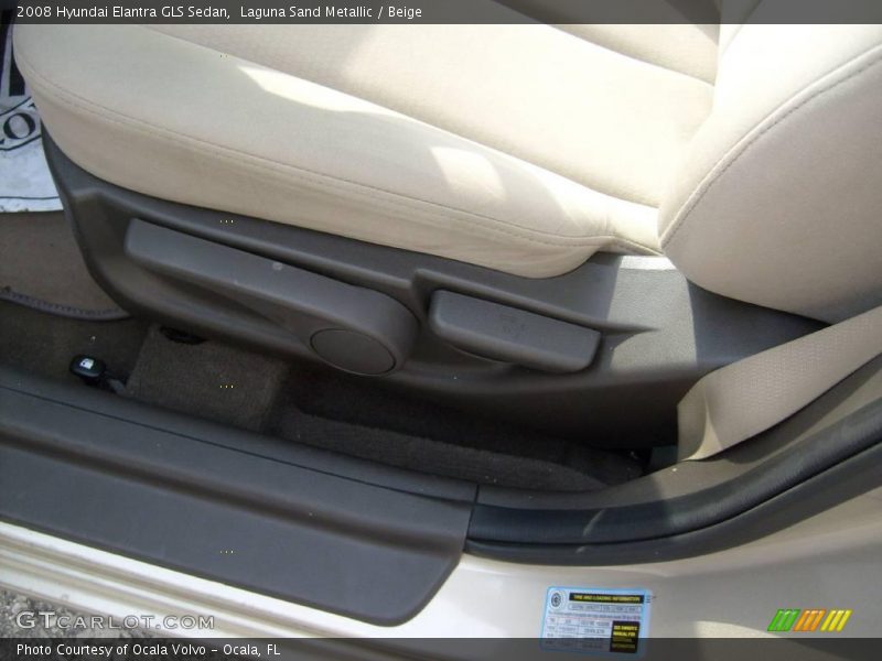 Laguna Sand Metallic / Beige 2008 Hyundai Elantra GLS Sedan