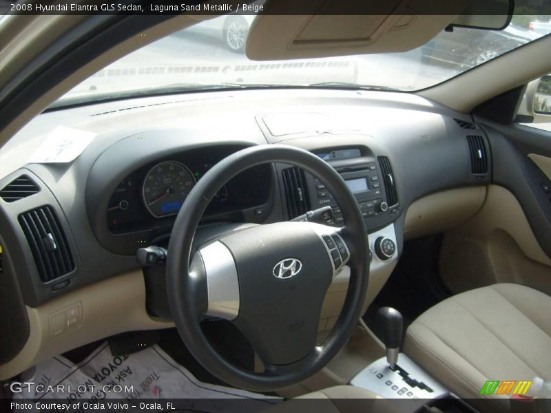 Laguna Sand Metallic / Beige 2008 Hyundai Elantra GLS Sedan