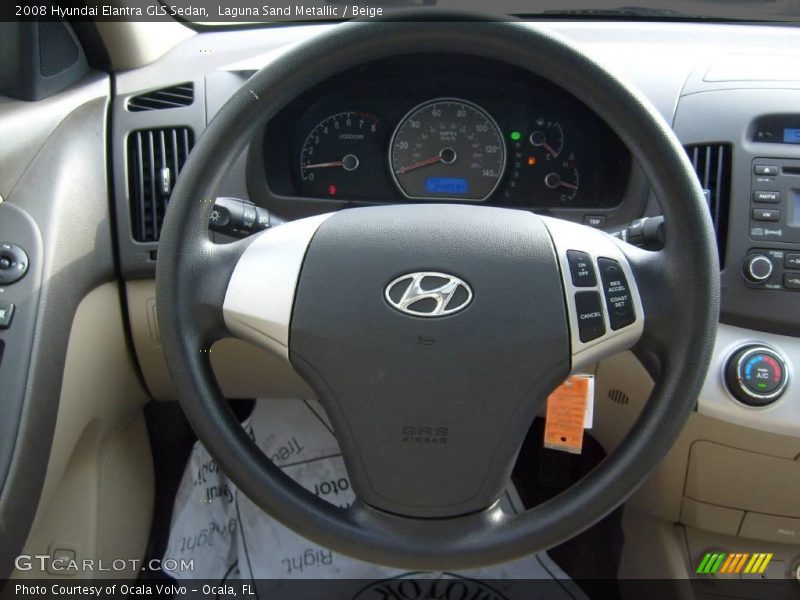 Laguna Sand Metallic / Beige 2008 Hyundai Elantra GLS Sedan