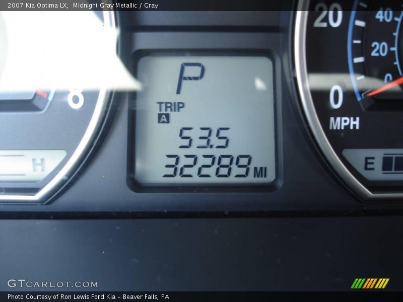 Midnight Gray Metallic / Gray 2007 Kia Optima LX