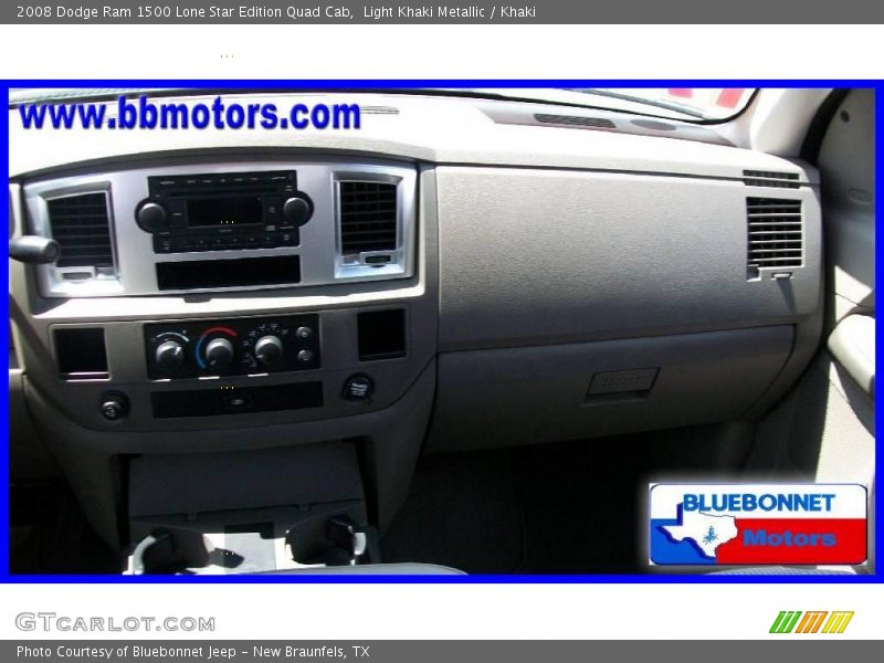 Light Khaki Metallic / Khaki 2008 Dodge Ram 1500 Lone Star Edition Quad Cab