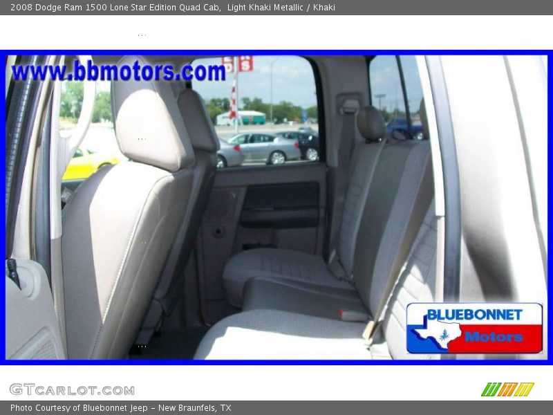Light Khaki Metallic / Khaki 2008 Dodge Ram 1500 Lone Star Edition Quad Cab