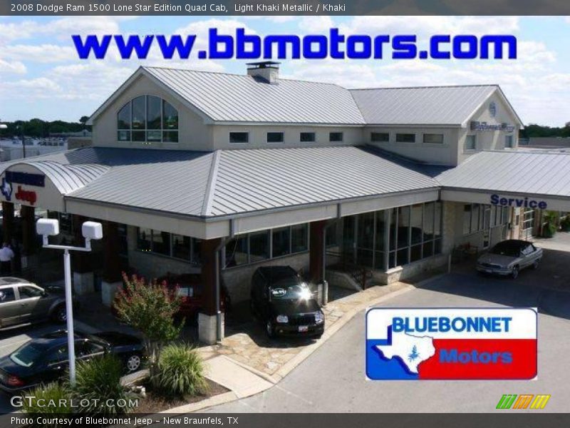 Light Khaki Metallic / Khaki 2008 Dodge Ram 1500 Lone Star Edition Quad Cab