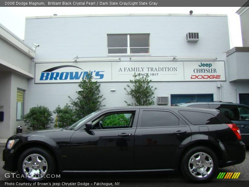 Brilliant Black Crystal Pearl / Dark Slate Gray/Light Slate Gray 2008 Dodge Magnum
