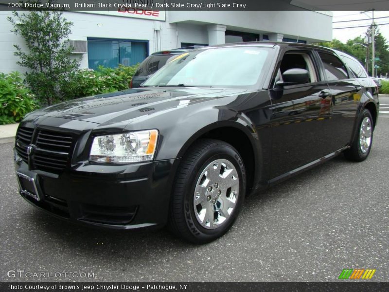 Brilliant Black Crystal Pearl / Dark Slate Gray/Light Slate Gray 2008 Dodge Magnum