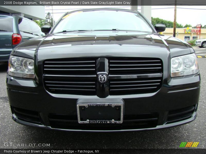 Brilliant Black Crystal Pearl / Dark Slate Gray/Light Slate Gray 2008 Dodge Magnum