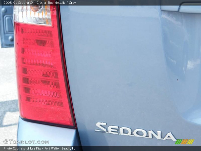 Glacier Blue Metallic / Gray 2008 Kia Sedona LX