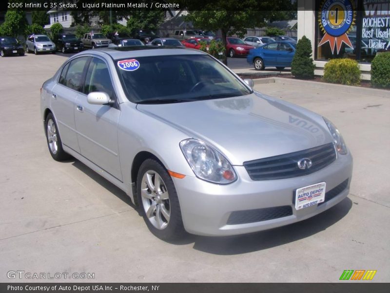 Liquid Platinum Metallic / Graphite 2006 Infiniti G 35 Sedan