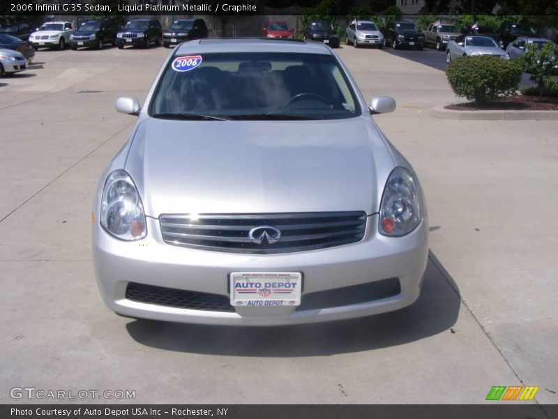 Liquid Platinum Metallic / Graphite 2006 Infiniti G 35 Sedan