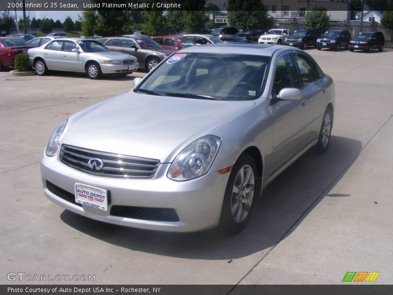 Liquid Platinum Metallic / Graphite 2006 Infiniti G 35 Sedan