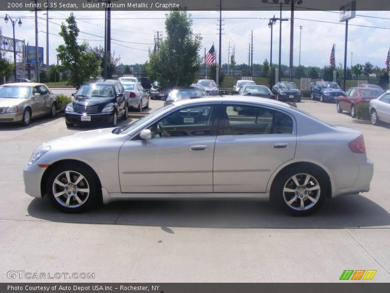 Liquid Platinum Metallic / Graphite 2006 Infiniti G 35 Sedan
