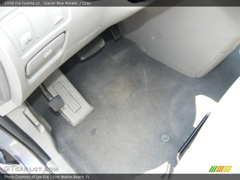 Glacier Blue Metallic / Gray 2008 Kia Sedona LX