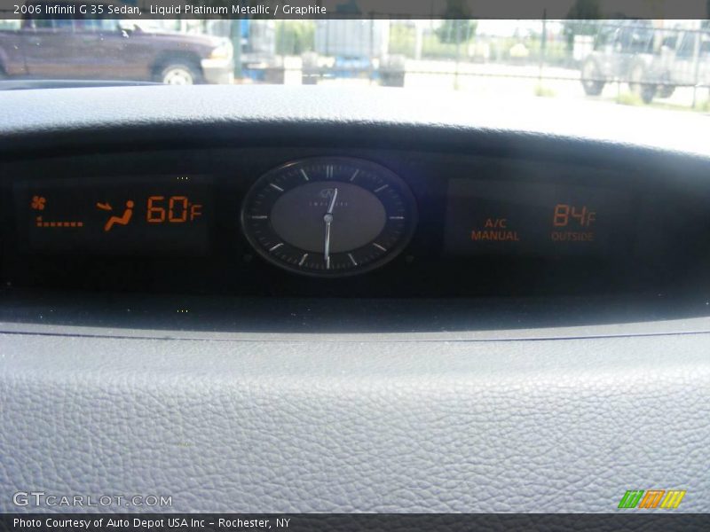 Liquid Platinum Metallic / Graphite 2006 Infiniti G 35 Sedan