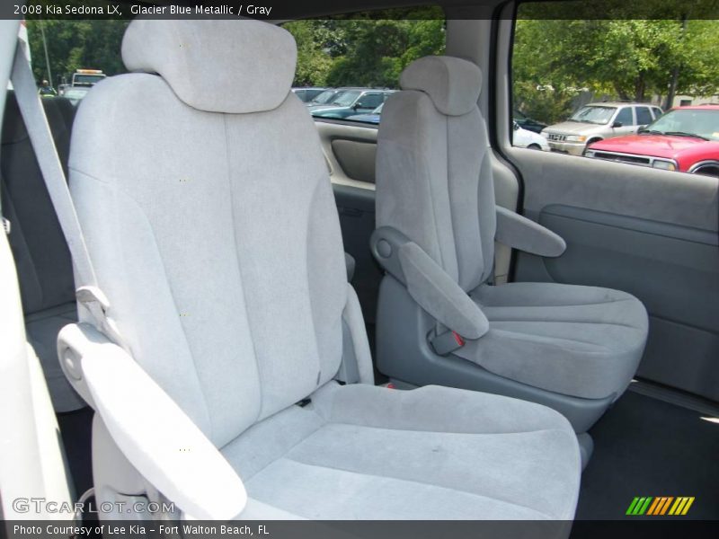 Glacier Blue Metallic / Gray 2008 Kia Sedona LX