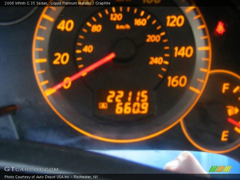 Liquid Platinum Metallic / Graphite 2006 Infiniti G 35 Sedan