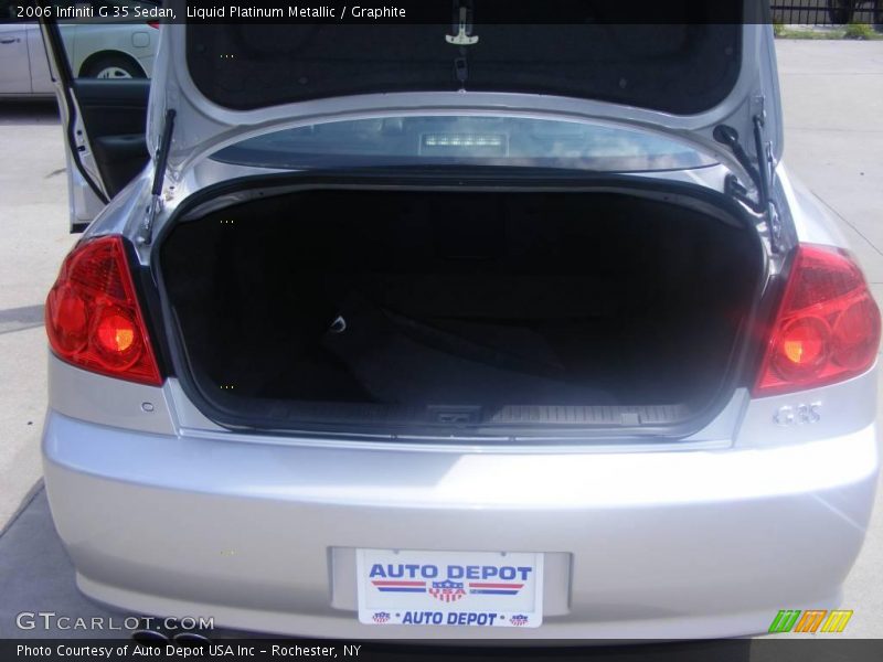Liquid Platinum Metallic / Graphite 2006 Infiniti G 35 Sedan