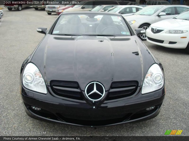 Black / Black 2005 Mercedes-Benz SLK 350 Roadster