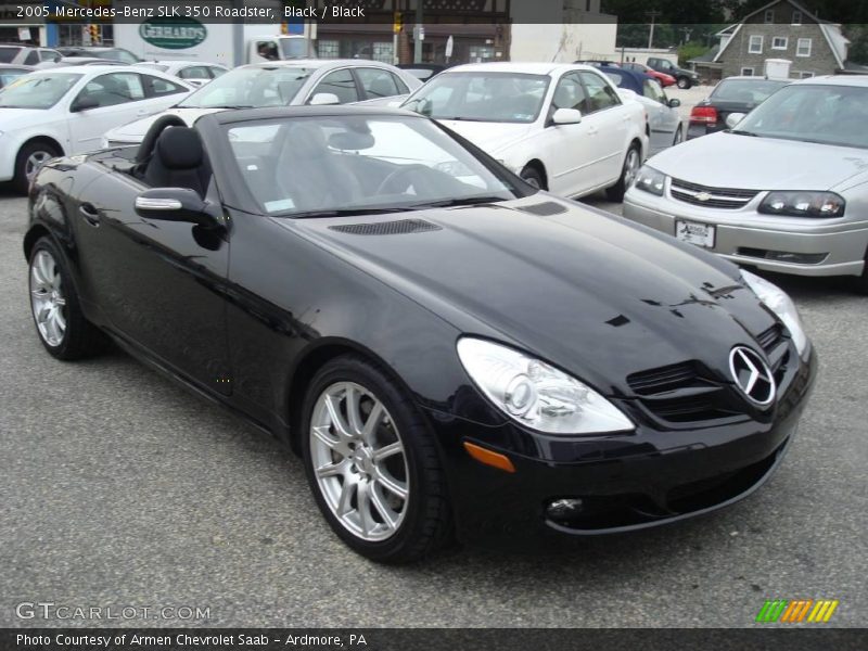 Black / Black 2005 Mercedes-Benz SLK 350 Roadster