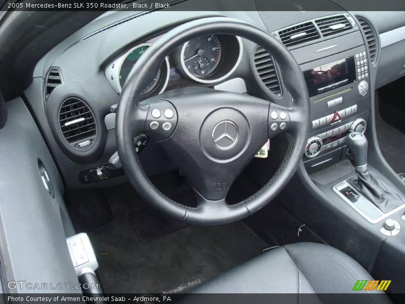 Black / Black 2005 Mercedes-Benz SLK 350 Roadster