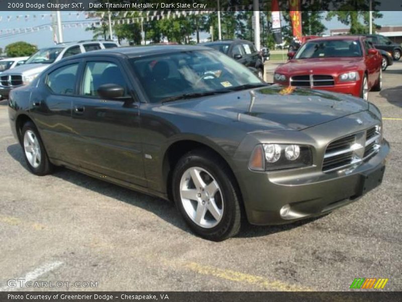 Dark Titanium Metallic / Dark Slate Gray 2009 Dodge Charger SXT