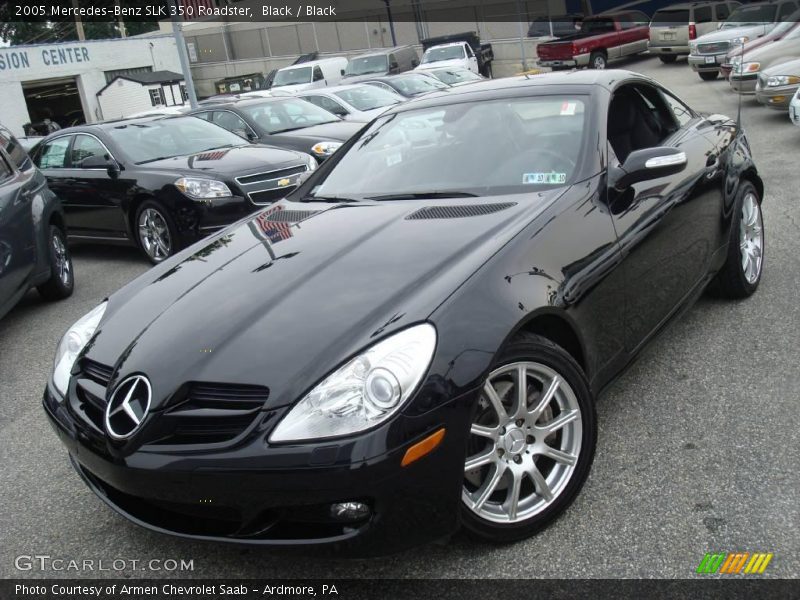 Black / Black 2005 Mercedes-Benz SLK 350 Roadster