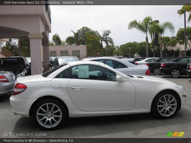 Alabaster White / Red 2006 Mercedes-Benz SLK 350 Roadster