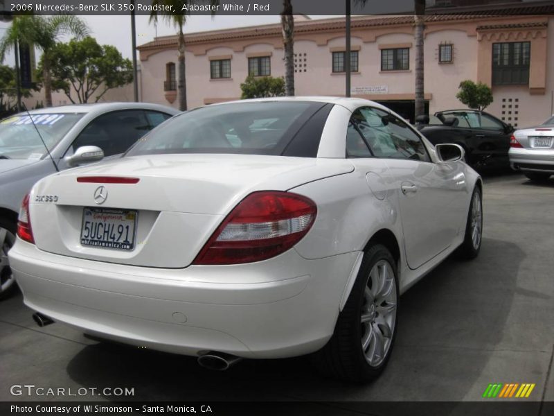 Alabaster White / Red 2006 Mercedes-Benz SLK 350 Roadster