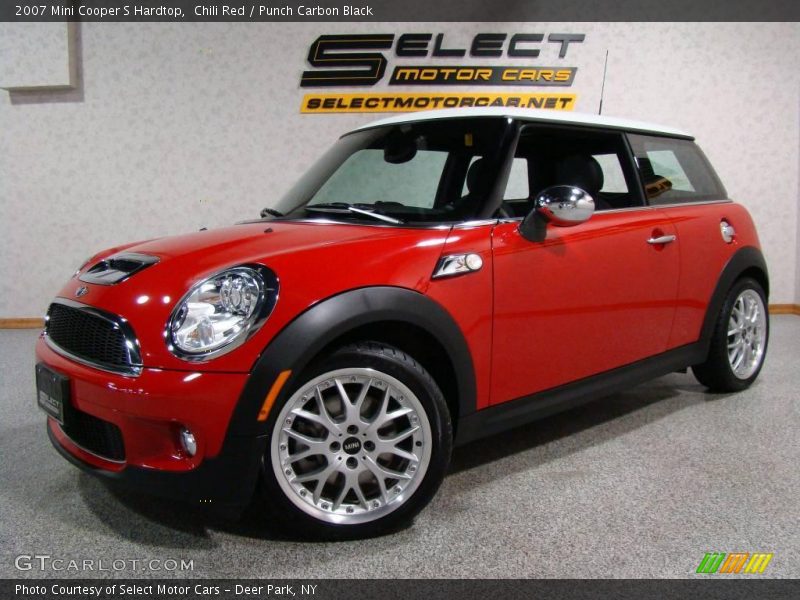 Chili Red / Punch Carbon Black 2007 Mini Cooper S Hardtop