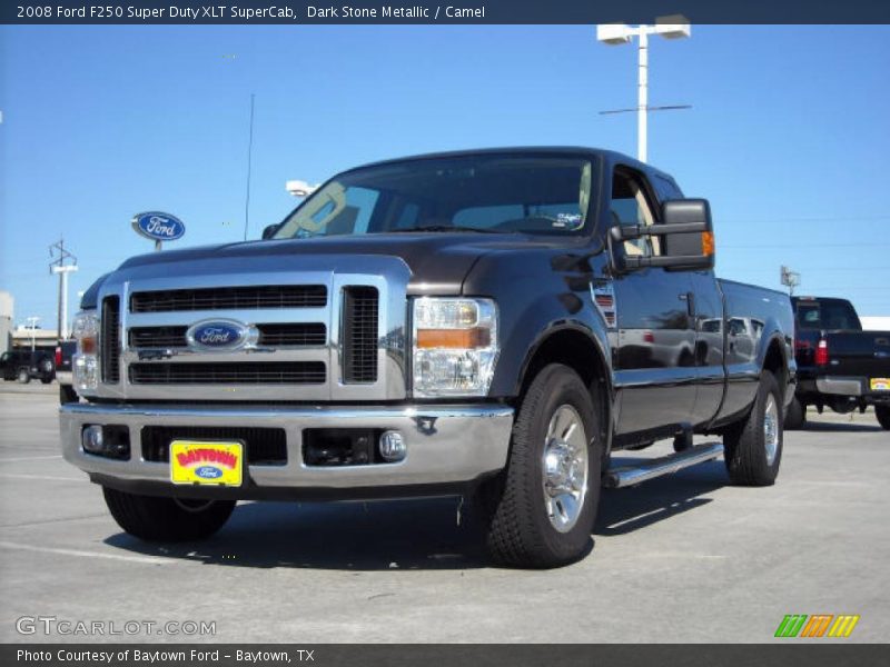 Dark Stone Metallic / Camel 2008 Ford F250 Super Duty XLT SuperCab
