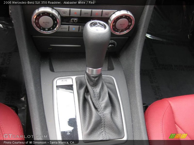 Alabaster White / Red 2006 Mercedes-Benz SLK 350 Roadster