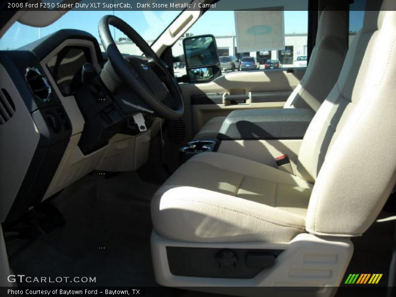 Dark Stone Metallic / Camel 2008 Ford F250 Super Duty XLT SuperCab