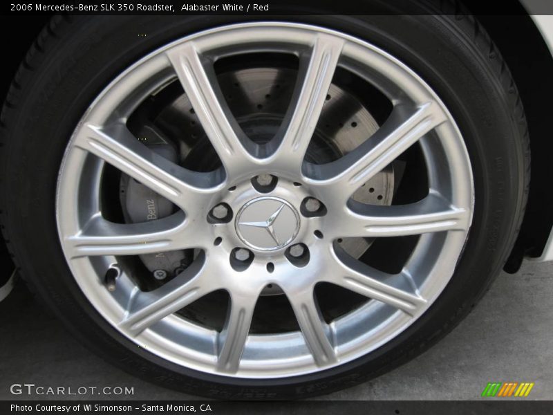 Alabaster White / Red 2006 Mercedes-Benz SLK 350 Roadster