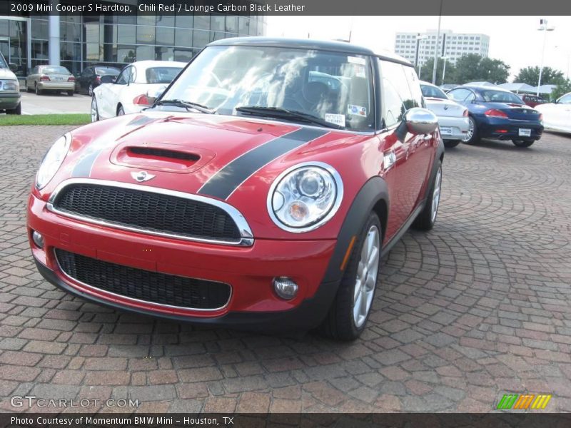 Chili Red / Lounge Carbon Black Leather 2009 Mini Cooper S Hardtop