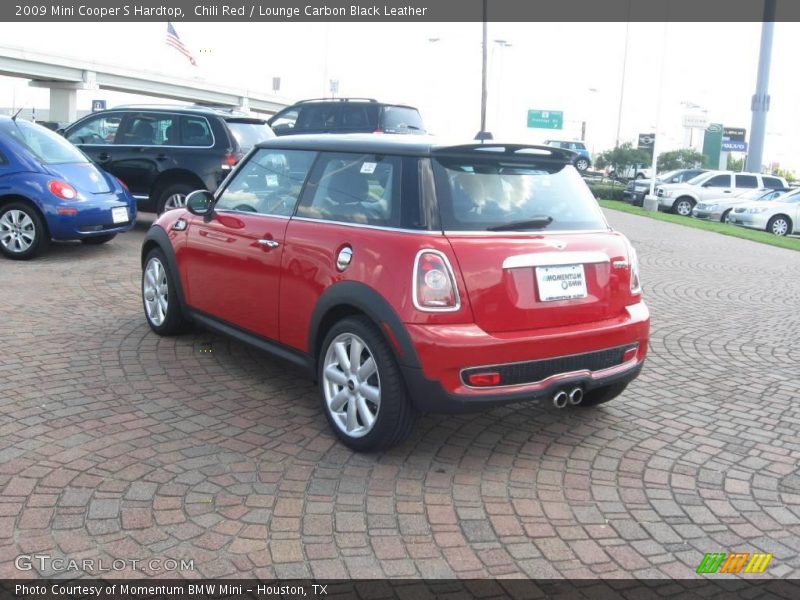 Chili Red / Lounge Carbon Black Leather 2009 Mini Cooper S Hardtop