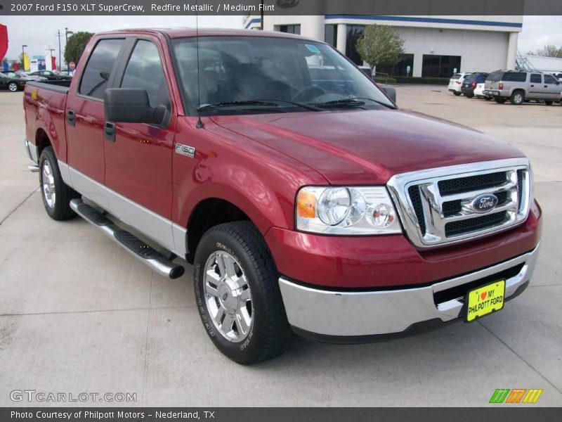 Redfire Metallic / Medium Flint 2007 Ford F150 XLT SuperCrew