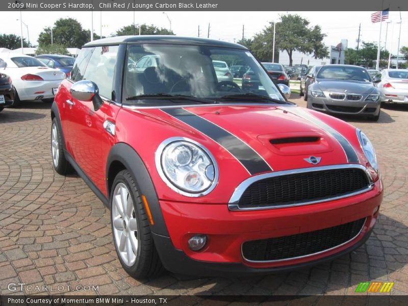 Chili Red / Lounge Carbon Black Leather 2009 Mini Cooper S Hardtop