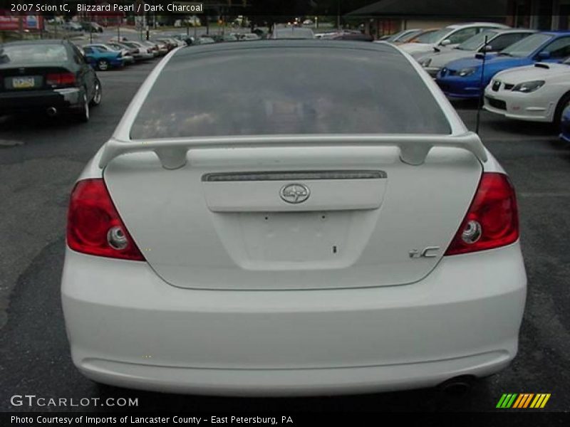 Blizzard Pearl / Dark Charcoal 2007 Scion tC