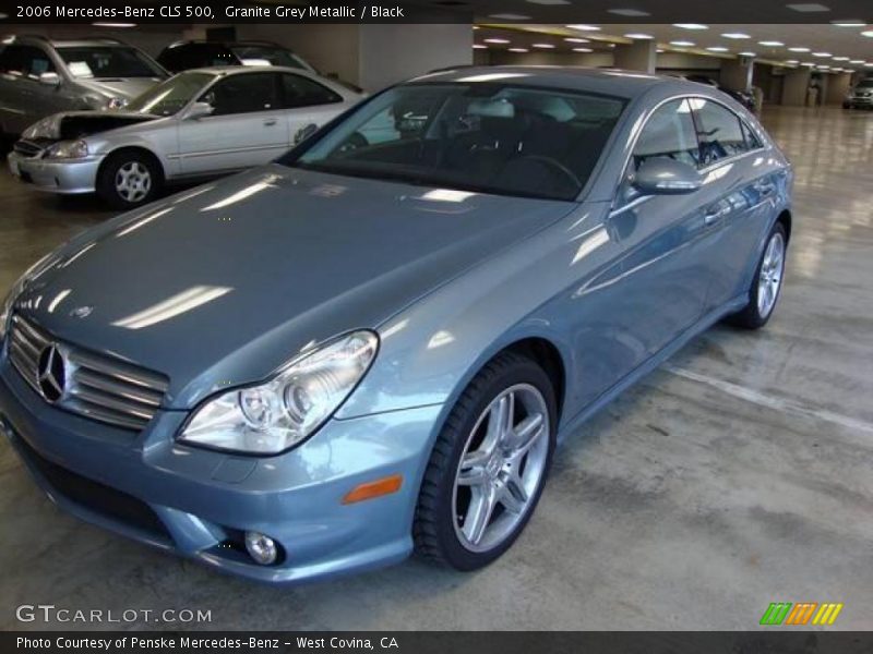 Granite Grey Metallic / Black 2006 Mercedes-Benz CLS 500