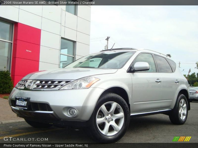 Brilliant Silver Metallic / Charcoal 2006 Nissan Murano SE AWD