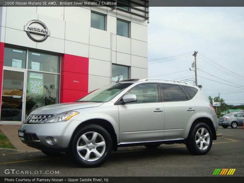Brilliant Silver Metallic / Charcoal 2006 Nissan Murano SE AWD
