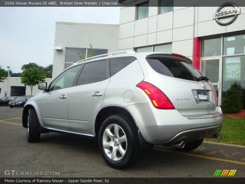 Brilliant Silver Metallic / Charcoal 2006 Nissan Murano SE AWD