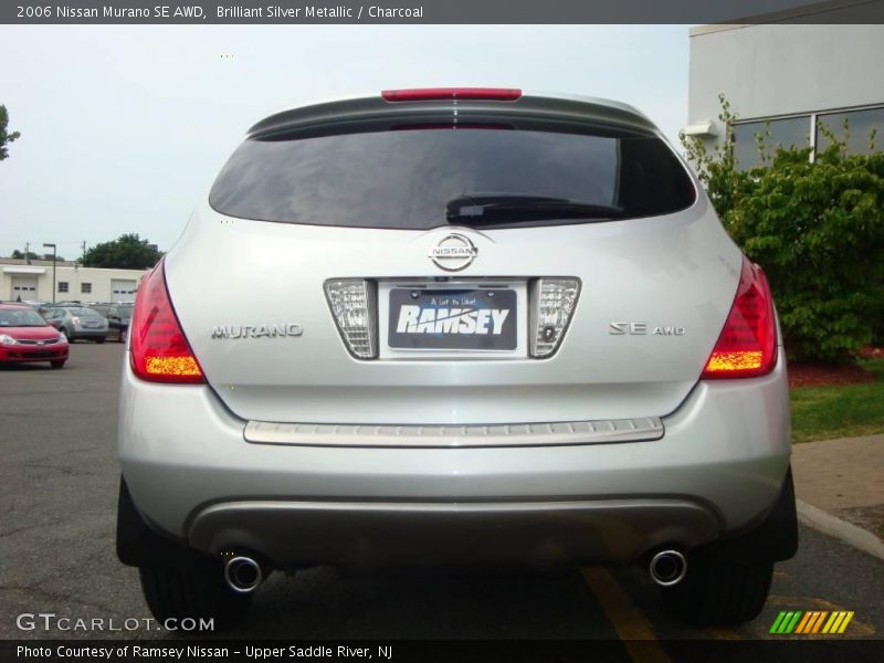 Brilliant Silver Metallic / Charcoal 2006 Nissan Murano SE AWD