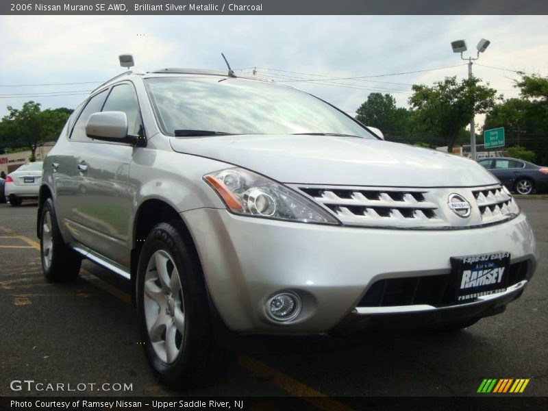 Brilliant Silver Metallic / Charcoal 2006 Nissan Murano SE AWD