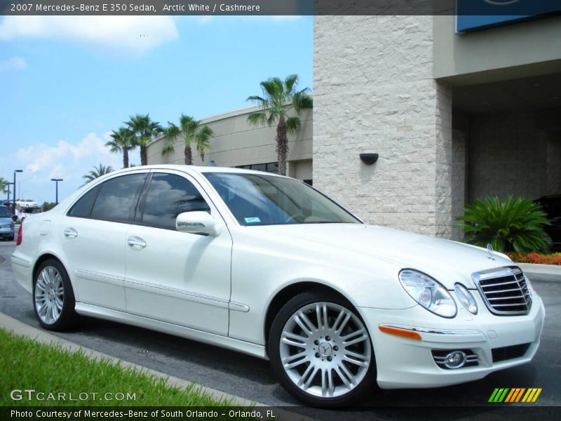 Arctic White / Cashmere 2007 Mercedes-Benz E 350 Sedan