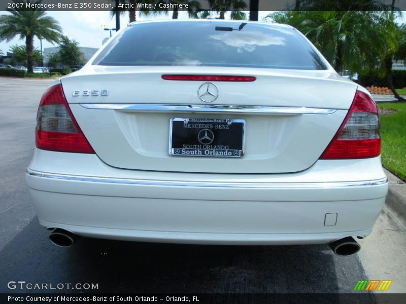 Arctic White / Cashmere 2007 Mercedes-Benz E 350 Sedan