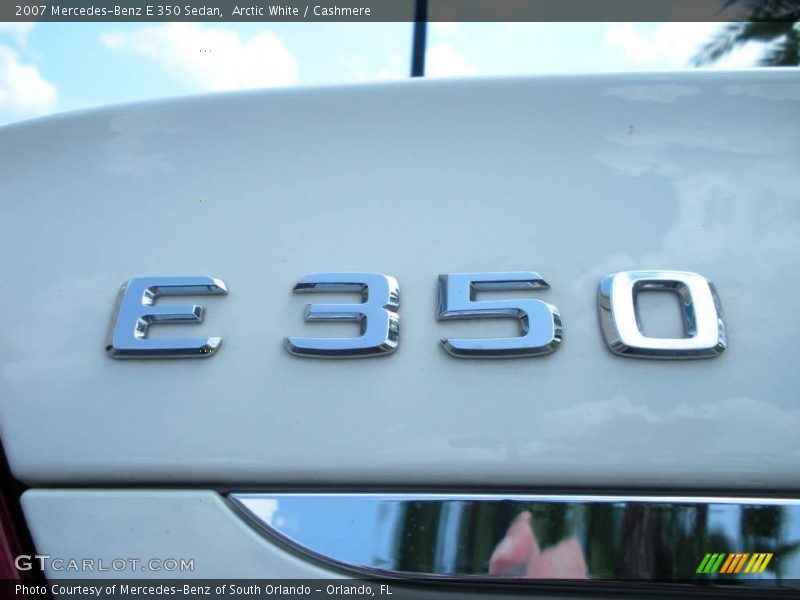 Arctic White / Cashmere 2007 Mercedes-Benz E 350 Sedan