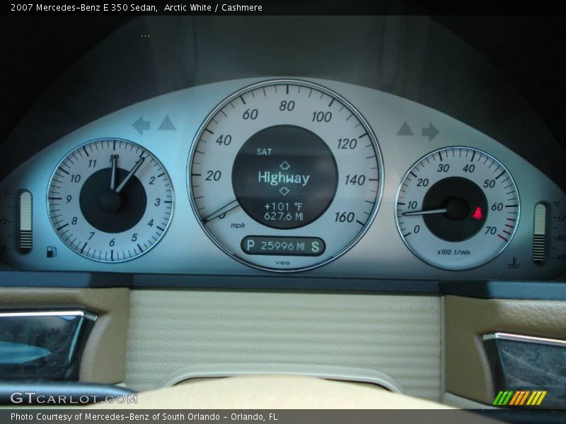 Arctic White / Cashmere 2007 Mercedes-Benz E 350 Sedan