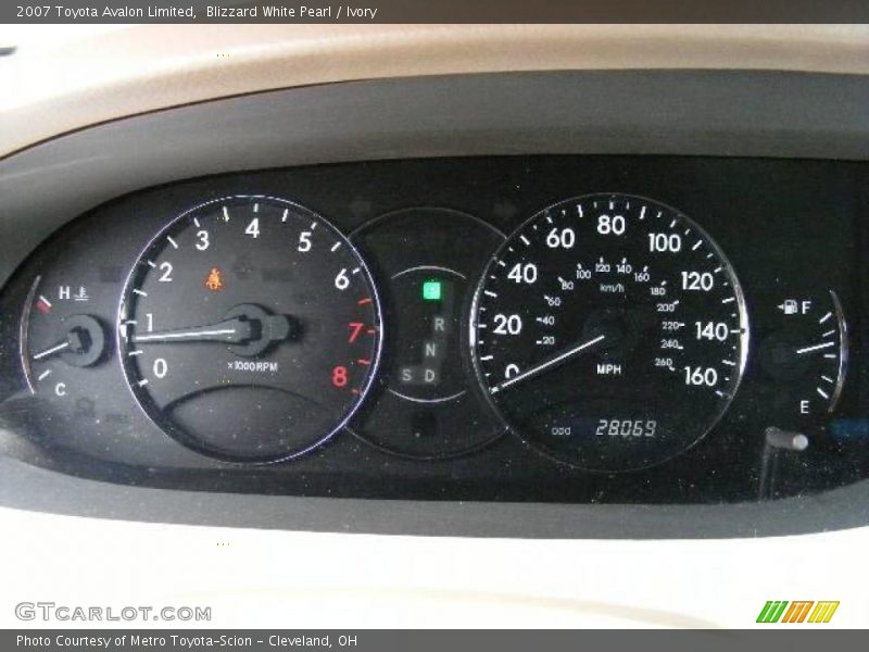 Blizzard White Pearl / Ivory 2007 Toyota Avalon Limited